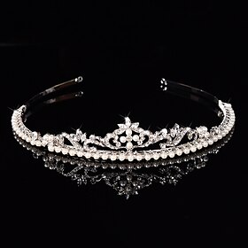 Crystal / Alloy Headbands with Crystal / Faux Pearl 1 PC Wedding / Special Occasion Headpiece