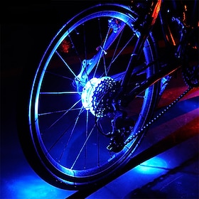 WEST BIKING Bicycle Wheels Lights Rechargeable LED Wheel Hub Light Bicycle Rims Lights Waterproof Bike Poke Lights Mountain Bike MTB Bicyc