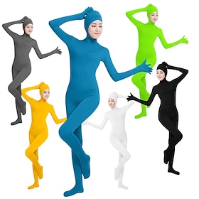 Zentai-Anzüge Catsuit Hautenger Anzug Kinder Erwachsene Lycra Cosplay Kostüme Alles Feste Farbe / Gymnastikanzug / Einteiler / Gesicht Off