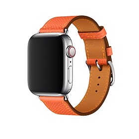 1 pcs Bracelet de montre connectée pour Apple iWatch Series 8 7 6 5 4 3 2 1 SE Apple Watch Vrai Cuir Montre intelligente Sangle Bracelet en Cuir Bande d'affai