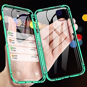 telefoon hoesje Voor iPhone 15 Pro Max Plus iPhone 14 Pro Max Plus 13 12 11 Mini X XR XS 8 7 Magnetische adsorptiekoffer Volledig lichaamsbeschermend Dubbelzij