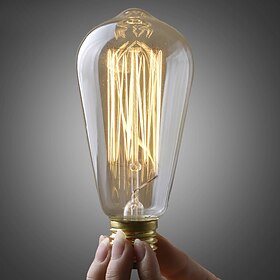 1pc 40W E26 / E27 ST64 Warm White 2700k Retro Dimmable Decorative Incandescent Vintage Edison Light Bulb 220-240V/110-120V