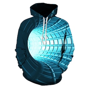 Herren Hoodie Sweatshirt Kapuze Leichter Hoodie Gelb Rote Blau Purpur Grün Mit Kapuze Graphic 3D-Druck 3D Täglich 3D-Druck Basic Bekleidung