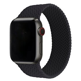 Bracelet de Montre  pour Apple Watch 49 mm 45 mm 44 mm 42 mm 41 mm 40 mm 38 mm Série Ultra SE 8 7 6 5 4 3 2 1 Silicone Remplacement Sangle Tressé Élastique Ext