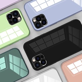 telefon Etui Til iPhone 15 Pro Max Plus iPhone 14 13 12 11 Pro Max Mini SE X XR XS Max 8 7 Plus Bagcover Spejl Beskyttelse af kameralinser Stødsikker Helfarve