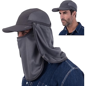 Per uomo Unisex Cappelli da pescatore Cappello da sole Cappello da pescatore Grigio scuro blu navy Esterno Per la pesca Tinta unita Impermeabile Prote