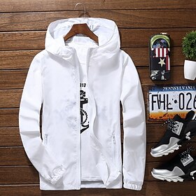 Per uomo Per donna Tinta unita Giacca a Vento Giacca in pelle da corsa Estate Primavera Autunno Tasca Cerniera completa Manica Lunga Sportivo Athleisure Imperm