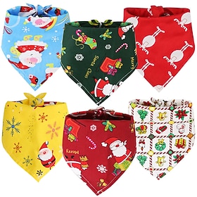 Dog Cat Christmas Costume Christmas gifts for pets Bandanas Christmas Outfit Gentle Soft Comfortable Christmas Dailywear Casual Daily Festival Dog Clothing for