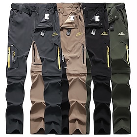 Men's Convertible Pants / Zip Off Outdoor Fishing Travel Hiking Cargo Work Safari Pants Trousers Summer Waterproof Quick Dry Lightweight Br