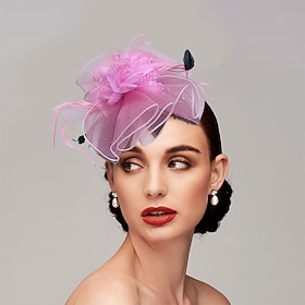 Feather / Net Headbands / Fascinators Kentucky Derby Hat with 1 Piece Wedding / Party / Evening / Tea Party Headpiece