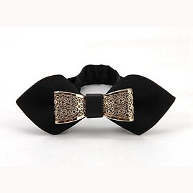Men's Bow Tie Party Wedding Bow Solid Colored Formal Party Evening Wear Party Evening Festival