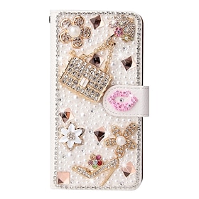 Phone Case For Samsung Galaxy S25 S24 S23 S22 S21 Ultra Plus A55 5G A35 5G A25 A15 A14 Wallet Case Glitter Shine Dustproof Kickstand Glitter Shine PU Leather