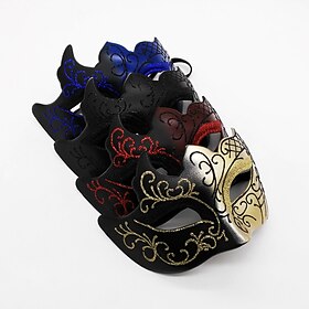 Carnival 2026 Carnival Mask Carnival Venetian Mask Columbina Half Face Carnival Mardi Gras Party Masquerade Carnival of Venice Easy Carnival Costume Dress Up
