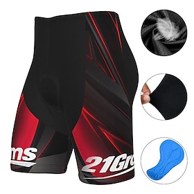 21Grams Men's Bike Shorts Cycling Shorts Bike Shorts Pants Mountain Bike MTB Road Bike Cycling Sports 3D Pad Cycling Breathable Quick Dry B