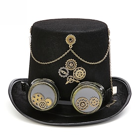 Retro Vintage Punk Gothic Steampunk Hat Masquerade Plague Doctor Fancy Dress Men's Women's Masquerade Party Adults' Hat
