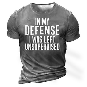 Men's Plus Size T shirt Tee Big and Tall Letter Crew Neck Print Short Sleeve Summer Sports Designer Casual Big and Tall Outdoor Street Tops