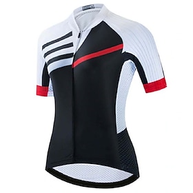 21Grams Women's Cycling Jersey Short Sleeve Bike Top With 3 Rear Pockets Mountain Bike MTB Road Bike Cycling Breathable Quick Dry Moisture