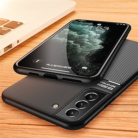 Phone Case For Samsung Galaxy S25 S24 S23 S22 S21 FE S21 Ultra Plus A54 S20 A32 A52 Back Cover Leather Ultra-thin Support Wireless Charging Shockproof Solid Co
