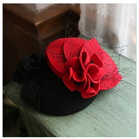 Retro Vintage 1950s Fascinator Hat Kate Middleton Fancy Dress Women's Masquerade Party / Evening Bachelorette Party Adults Hat