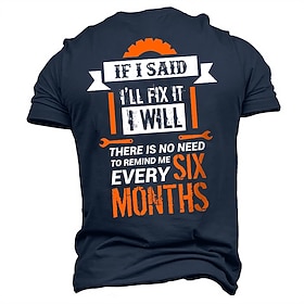 Mens Graphic Shirt Unisex Tee Slogan Shirts Letter Crew Neck Black Blue Green Gray 3D Print Outdoor Street Short Sleeve Clothing Apparel T-Shirt Birthday If Sa