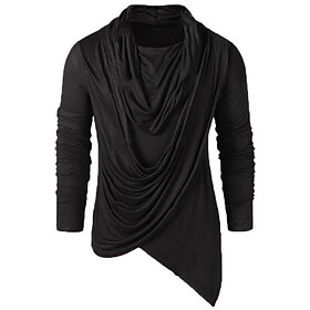 Men's T shirt Tee Long Sleeve Shirt Plain Round Neck Casual Long Sleeve Clothing Apparel Vintage Retro Casual