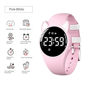 Kids Watches Digital Sport Watch For Girls Boys, Fitness Tracker With Alarm Clock, Stopwatch, No App Waterproof Watches For Teens Students