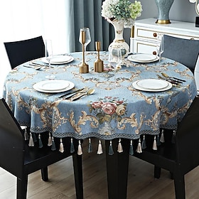 Round Tablecloth Fa…