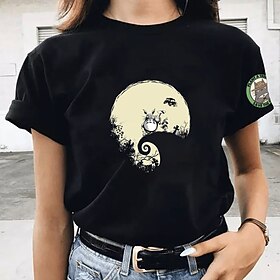 My Neighbor Totoro Cat T-shirt Anime Cartoon Anime Classic Street Style For Couple's Men's Women's Adults' Hot Stamping