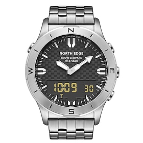 NORTH EDGE Men's Sports Digital Watches Business Luxury Watch For Men Waterproof 50M Altimeter Barometer Compass Luminous Clock