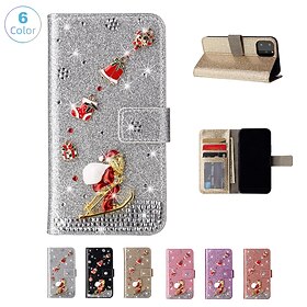 telefon Etui Til Apple iPhone 15 Pro Max Plus iPhone 14 Pro Max Plus 13 12 11 Mini X XR XS 8 7 Jul Tegnebogskortetui Med stativ Magnetisk Stødsikker Jul PC PU