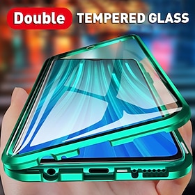 Phone Case For Samsung Galaxy S25 S24 S23 S22 S21 FE S21 Ultra Plus A14 A34 A54 A24 Full Body Case Magnetic Adsorption Double Sided Magnetic Flip Shockproof Tr