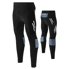 TRYSIL Men's Cycling Tights Bike Pants / Trousers Padded Shorts / Chamois Mountain Bike MTB Road Bike Cycling Sports Moisture Permeability Stretch Lightweight