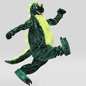 Erwachsene Kigurumi-Pyjamas Nachtwäsche Tarnfarben Dinosaurier Tier Patchwork Pyjamas-Einteiler Pyjamas Lustiges Kostüm Polar-Fleece Cospla