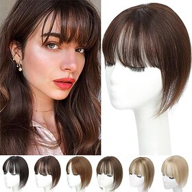 Hair Toppers for Women Real Human Hair with Bangs Topper Hair Extensions Top Hair Pieces for Thinning Hair Wiglets Premium Remy Hair