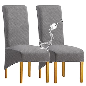 spisestuestoltrekk vannavstøtende stretch høyrygg stol slipcover spandex stol setetrekk med strikk for bryllup,1 stk