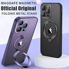 Phone Case For iPhone 15 Pro Max Plus iPhone 14 Pro Max Plus iPhone 13 Pro Max iPhone 12 Pro Max iPhone 11 Pro Max With Magsafe Kickstand Matte Frosted Shockpr