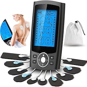 Tens Muscle Stimulator 36-Mode Electric EMS Acupuncture Body Massage Digital Therapy Slimming Machine Electrostimulator Dual Channel with 10 Pads Dust-Proof