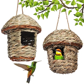 Natural Hanging Handwoven Bird House