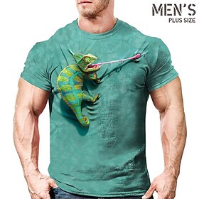 Men's Plus Size T Shirt Tee Big And Tall Graphic Crew Neck Print Short Sleeve Spring  Summer Vintage Streetwear Comfortable Casual Sports T