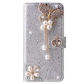 Phone Case For iPhone 17 Pro Max 17 Air 16 15 14 Pro Max Plus 16e 13 12 11 Pro Max Wallet Case Flip Cover with Stand Holder Magnetic Shockproof Rhinestone PU L