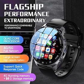 IMosi V18 Smart Watch 1.43 Inch Smartwatch Fitness Running Watch Bluetooth 4G Pedometer Call Reminder Heart Rate Monitor Compatible With Sm