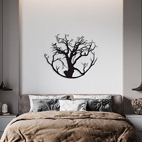 1pc Tree of Life Metal Wall Art Outdoor Decor Rust Proof Wall Sculpture Ideal For Garden, Home, Farmhouse, Patio And Bedroom
