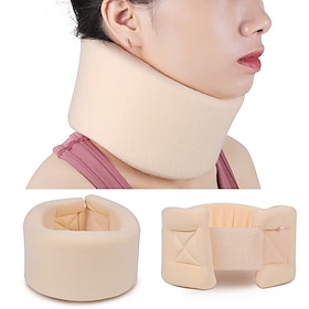 1PC Neck Brace Soft Neck Support Brace Cervical Collar Neck Protector Adjustable Sponge Neck Shoulder Relaxer Neck Collar Relieves Pain Spine Pressure for Slee