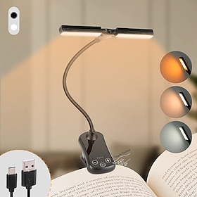 Book Lights 14 LEDs For Reading In Bed Touch Control Reading Light With 3 Colors  8 Brightness Reading Lights For Books In Bed Portable  Ad