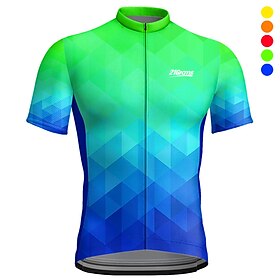 21Grams Men's Cycling Jersey Short Sleeve Bike Top With 3 Rear Pockets Mountain Bike MTB Road Bike Cycling Breathable Moisture Wicking Quic