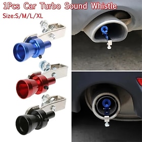 1Pcs Universal Sound Simulator Car Exhaust Pipe Turbo Whistle Car Turbo Muffler Auto Parts