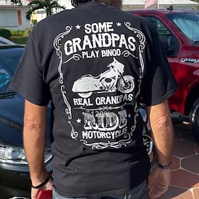 Men's Plus Size Big Tall T shirt Tee Tee Graphic Tee Crewneck Black White Dark Blue Short Sleeves Outdoor Going out Print Letter Clothing Apparel Cotton Blend