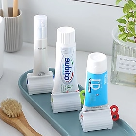 3 pièces roulant dentifrice presse-agrumes tube presse-dents porte-distributeur de dentifrice crème dentaire salle de bain manuel seringue distributeur