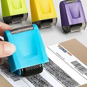 1pc Roller Identity Theft Protection Stamp For ID Privacy Confidential Data Guard Rolling Stamps Reusable isfang