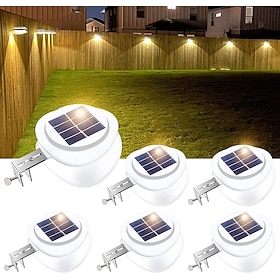 Solar Gutter Lights Outdoor Waterproof Solar Fence Light for Deck Access Courtyard Porch Driveway Garage Stair Wall Landscape Decoration Lighting Solar Night L